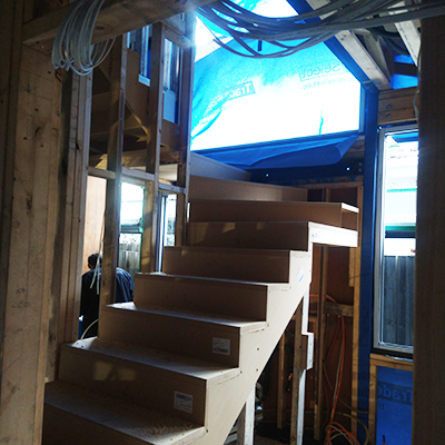 installation of stairs
